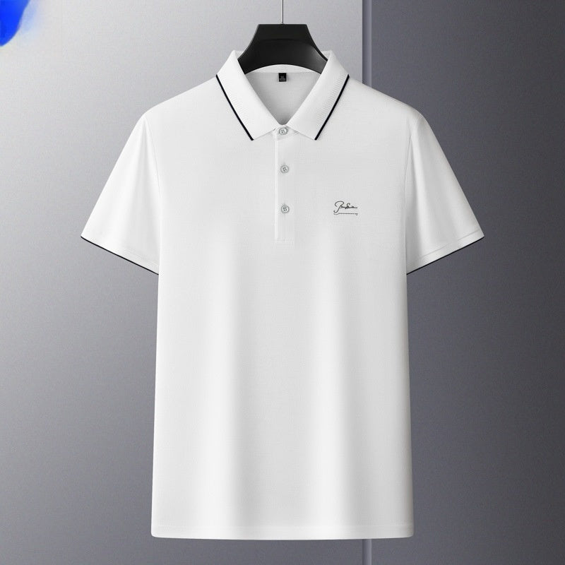 Camiseta de hombre estilo casual de verano con bordado de pedrería.