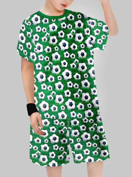 Conjunto de Verano para Niños con Estampado de Tiburón — Divertido y Fresco