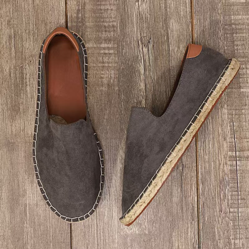 Zapatos de Lona para Hombre Mocasines Transpirables Sin Cordones