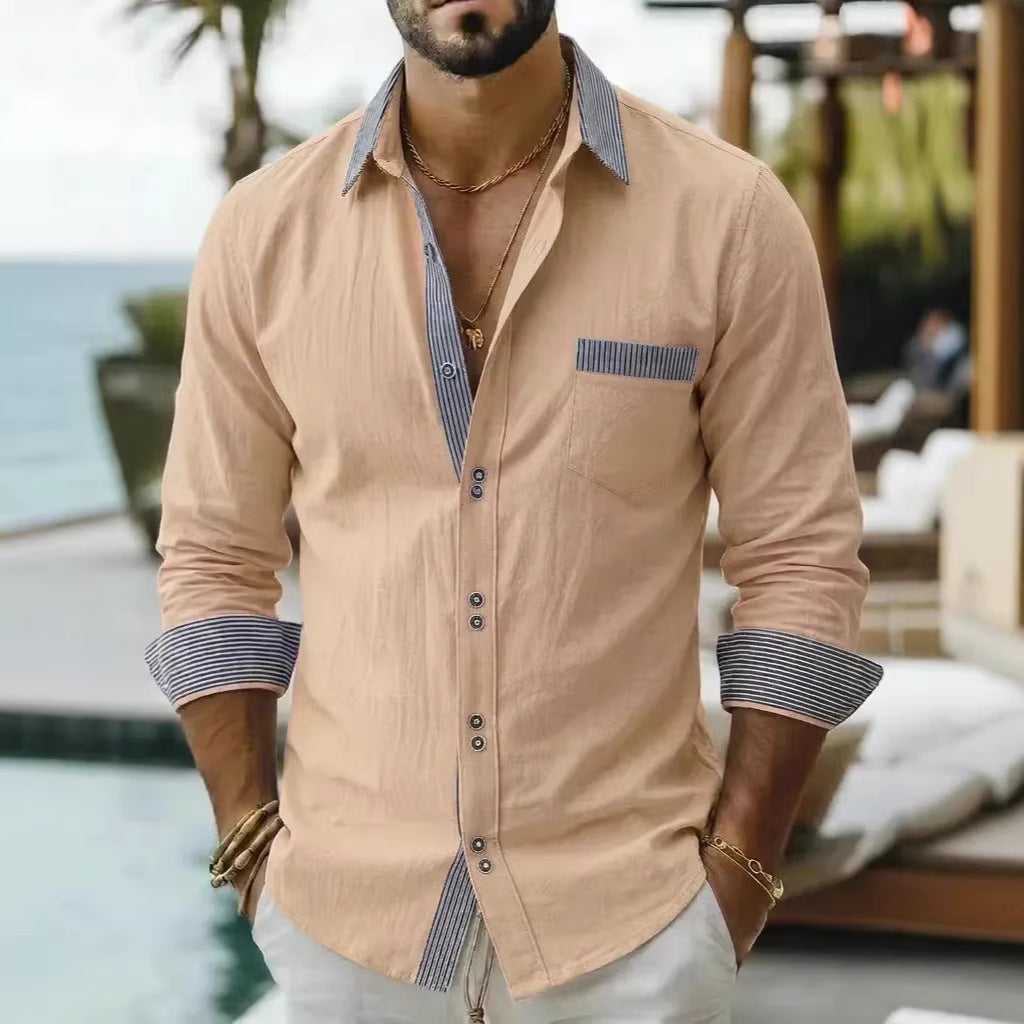 Camisa de Manga Larga Informal para Hombre