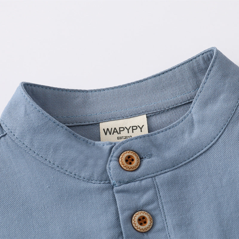 Camisa de Manga Corta para Niños — Moda Infantil Verano