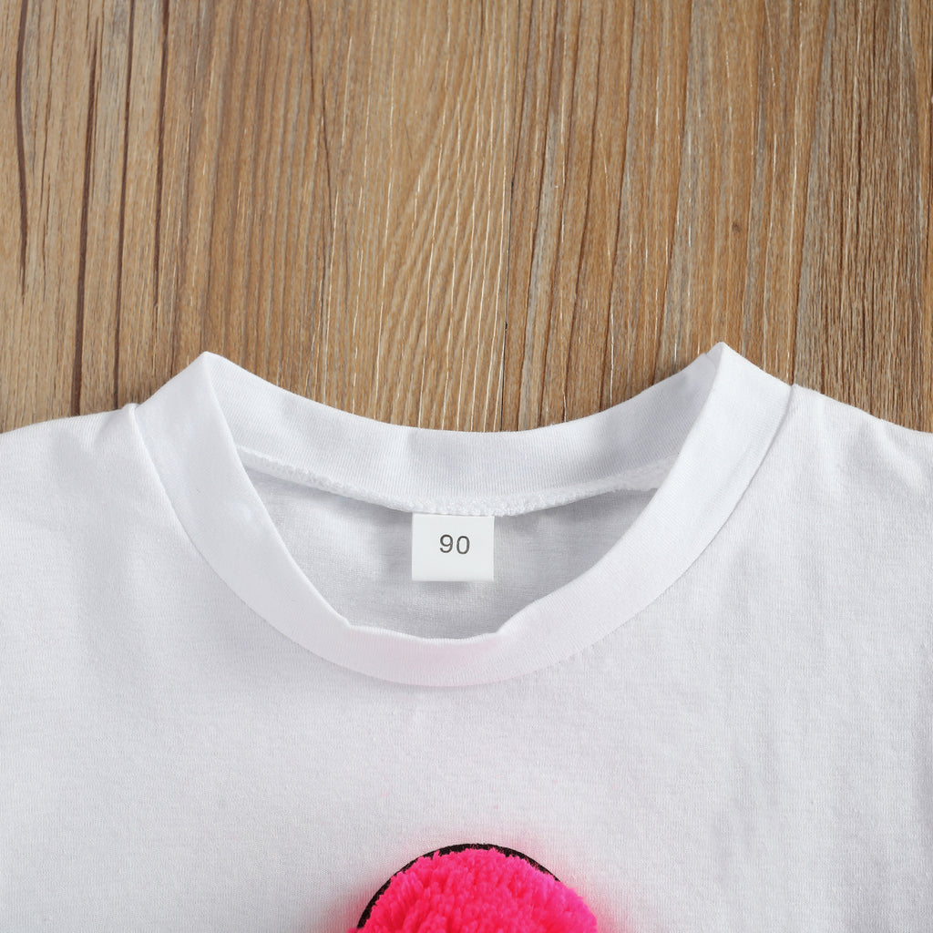 Conjunto de Camiseta con Estampado de Helado y Pantalón Corto para Niños — Algodón