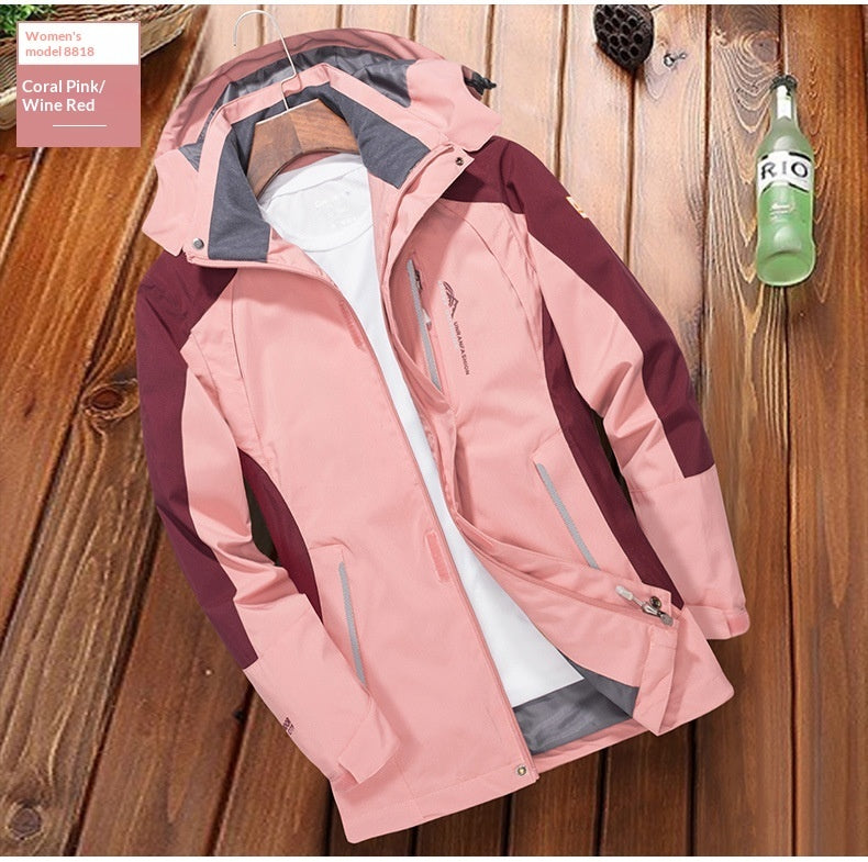 Men's lightweight windbreaker jacket, windproof and waterproof, for outdoor activities.