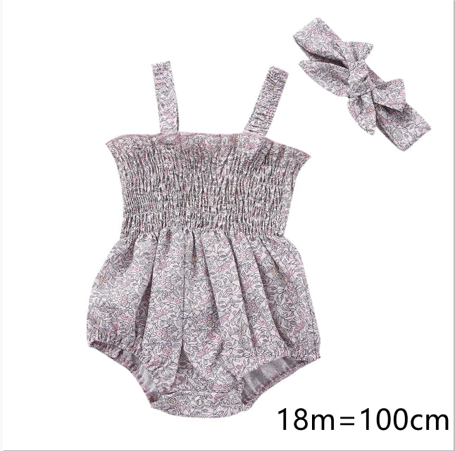 Pelele para Bebé Niña con Diadema