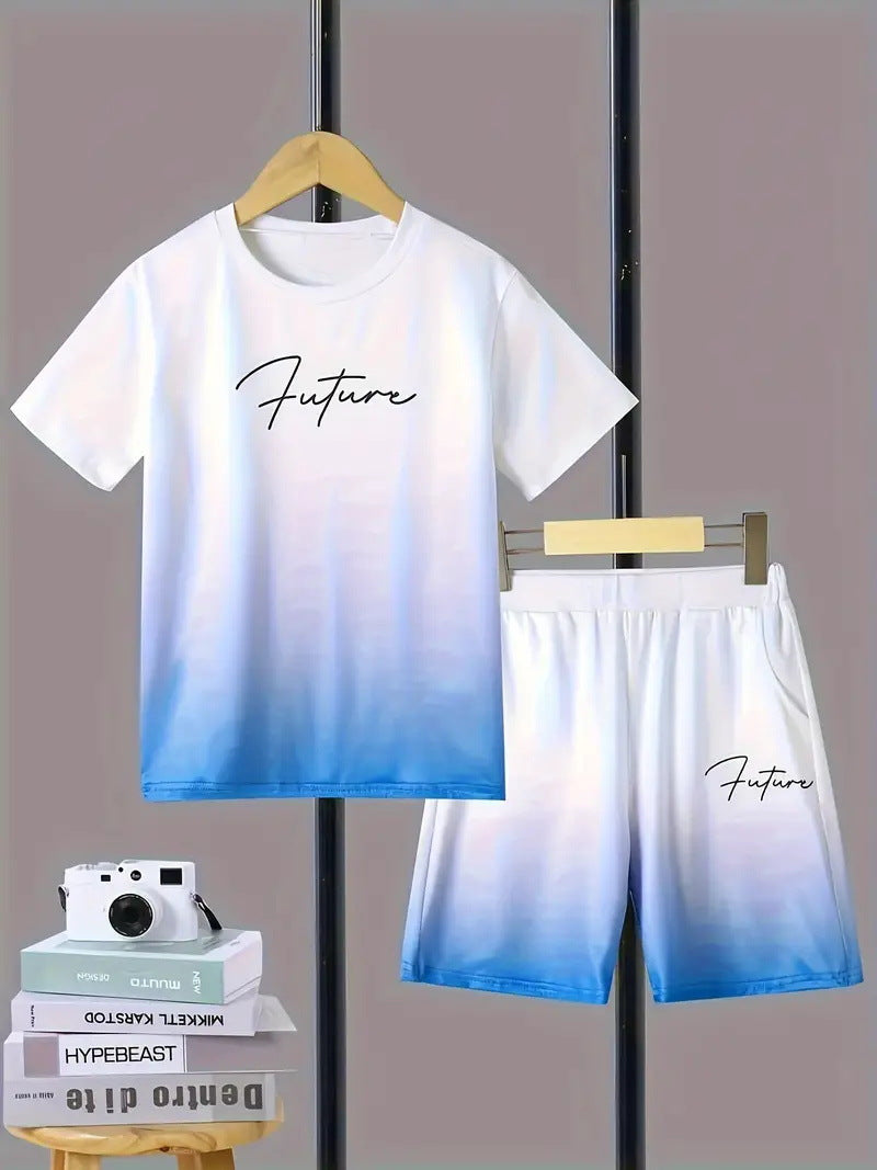 Conjunto Informal de Dos Piezas para Niño: Camiseta y Pantalón Corto