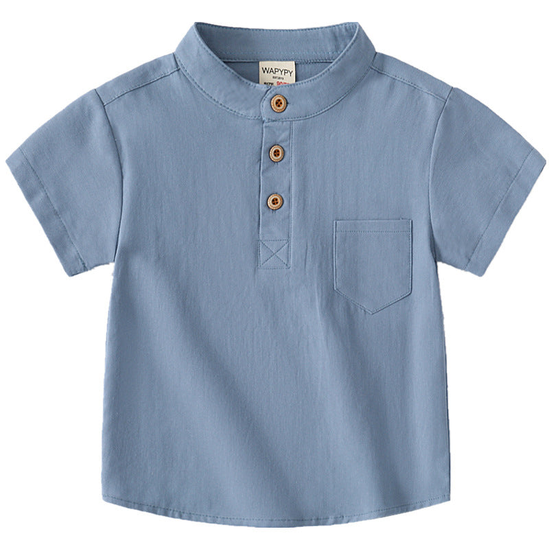 Camisa de Manga Corta para Niños — Moda Infantil Verano