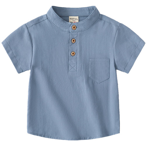 Camisa de Manga Corta para Niños — Moda Infantil Verano