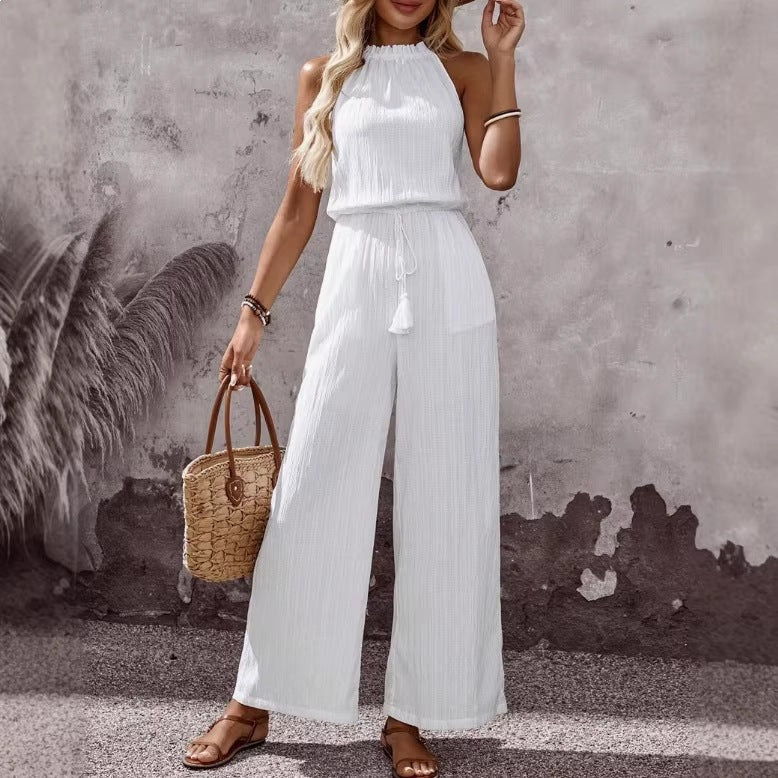 mono informal de pierna ancha para mujer