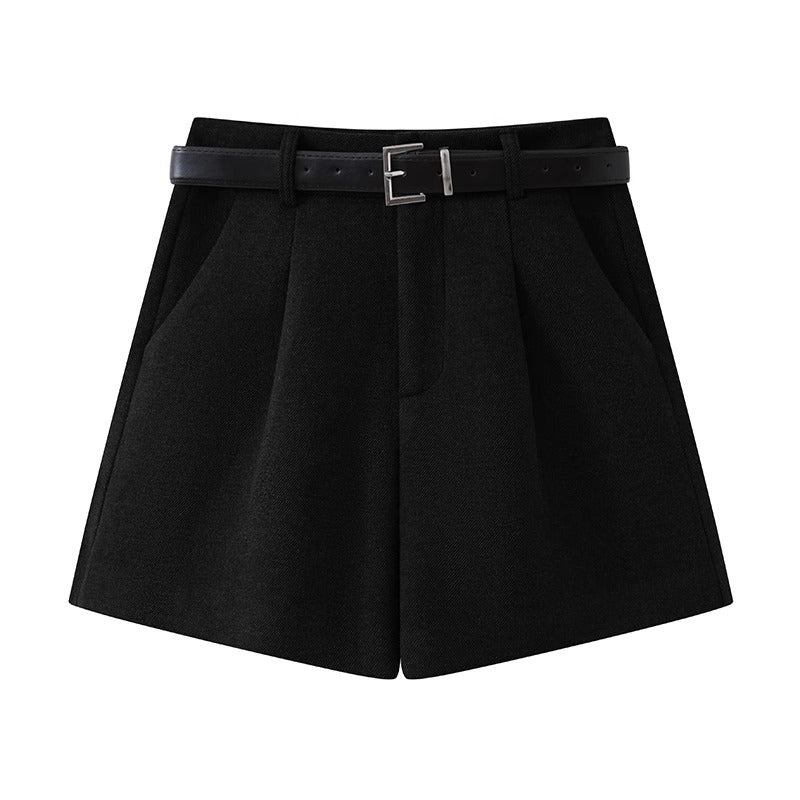 pantalon corto de lana para mujer