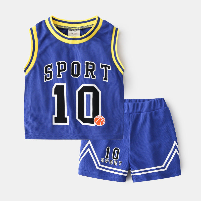 Conjunto de Baloncesto de Dos Piezas para Niños — Ropa Deportiva Infantil
