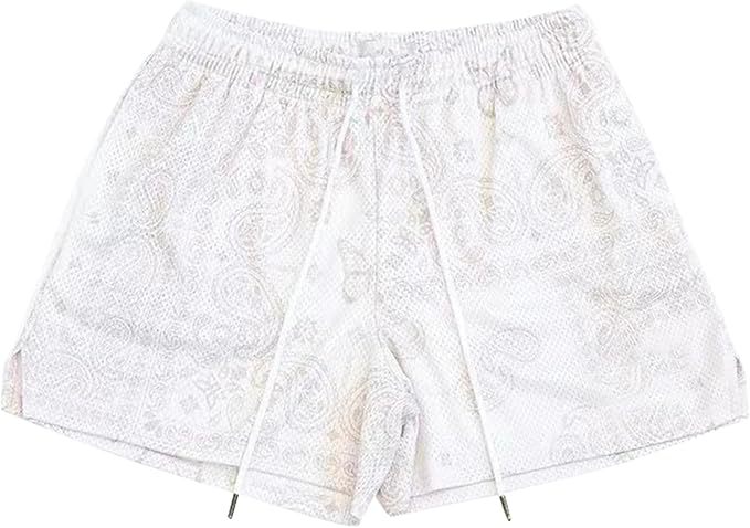 Pantalones cortos deportivos transpirables de malla para hombre