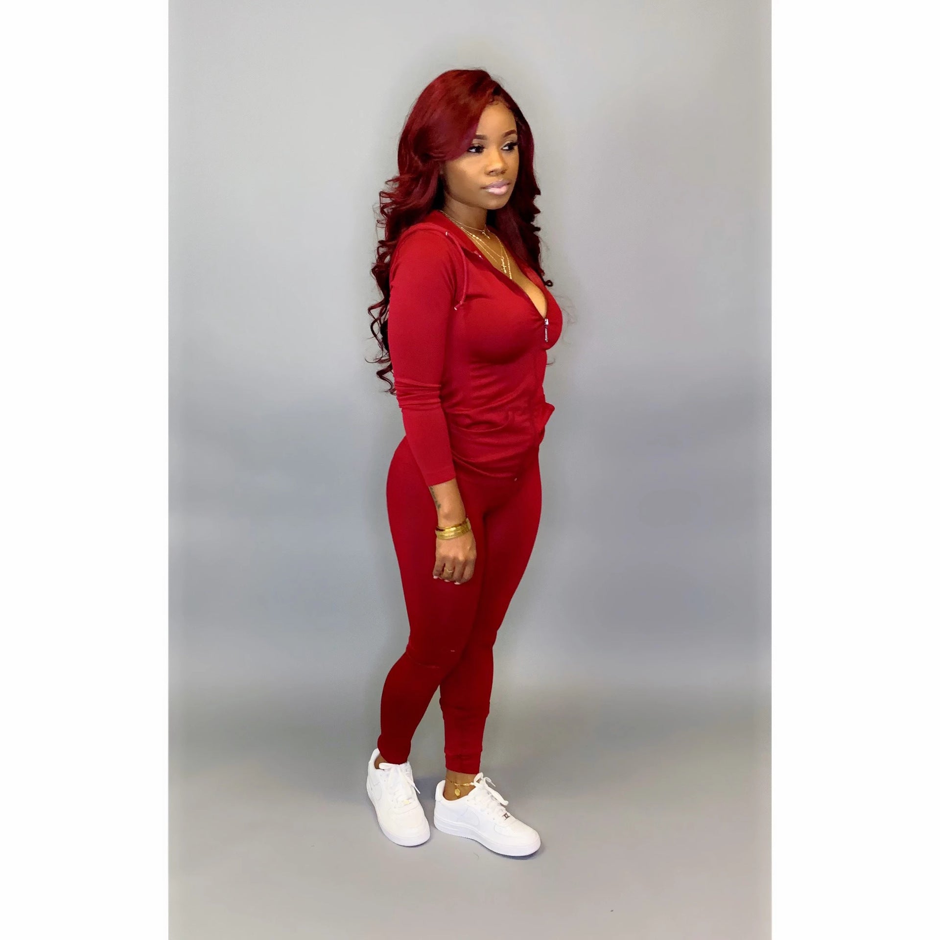 Conjunto deportivo informal de dos piezas para mujer
