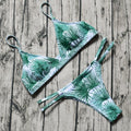Traje de baño sexy para mujer, con efecto push-up, micro bikini, conjunto de bikini de verano de dos piezas con relleno.
