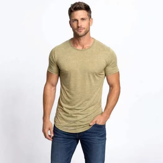 Camiseta de manga corta personalizada para hombre, ideal para el verano.