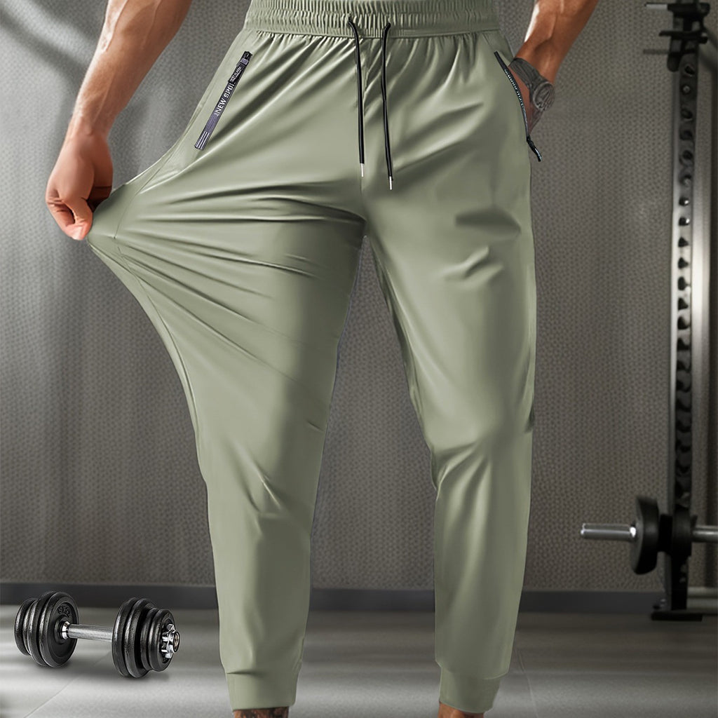 Pantalones de verano para hombre de nailon y seda helada.