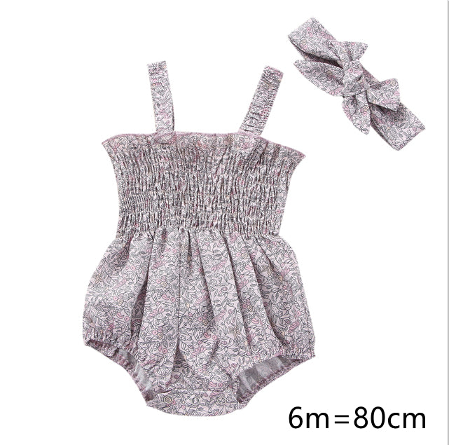 Pelele para Bebé Niña con Diadema
