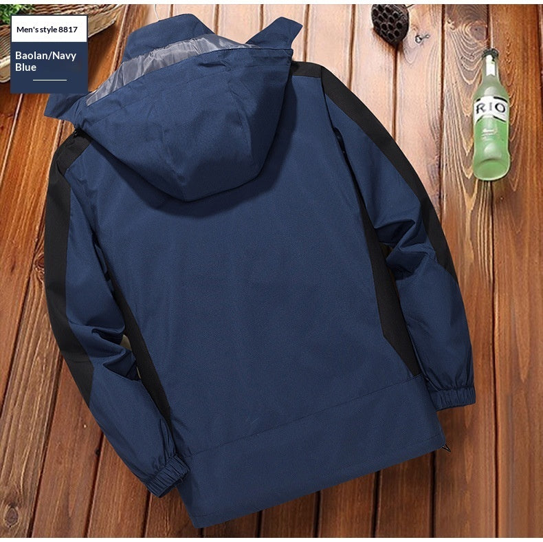 Chaqueta cortavientos fina para hombre, resistente al viento y al agua, para actividades al aire libre.