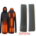 Chaqueta térmica de invierno con calefacción USB, abrigo de algodón con cremallera, calentador térmico, chaleco calefactor para hombre.