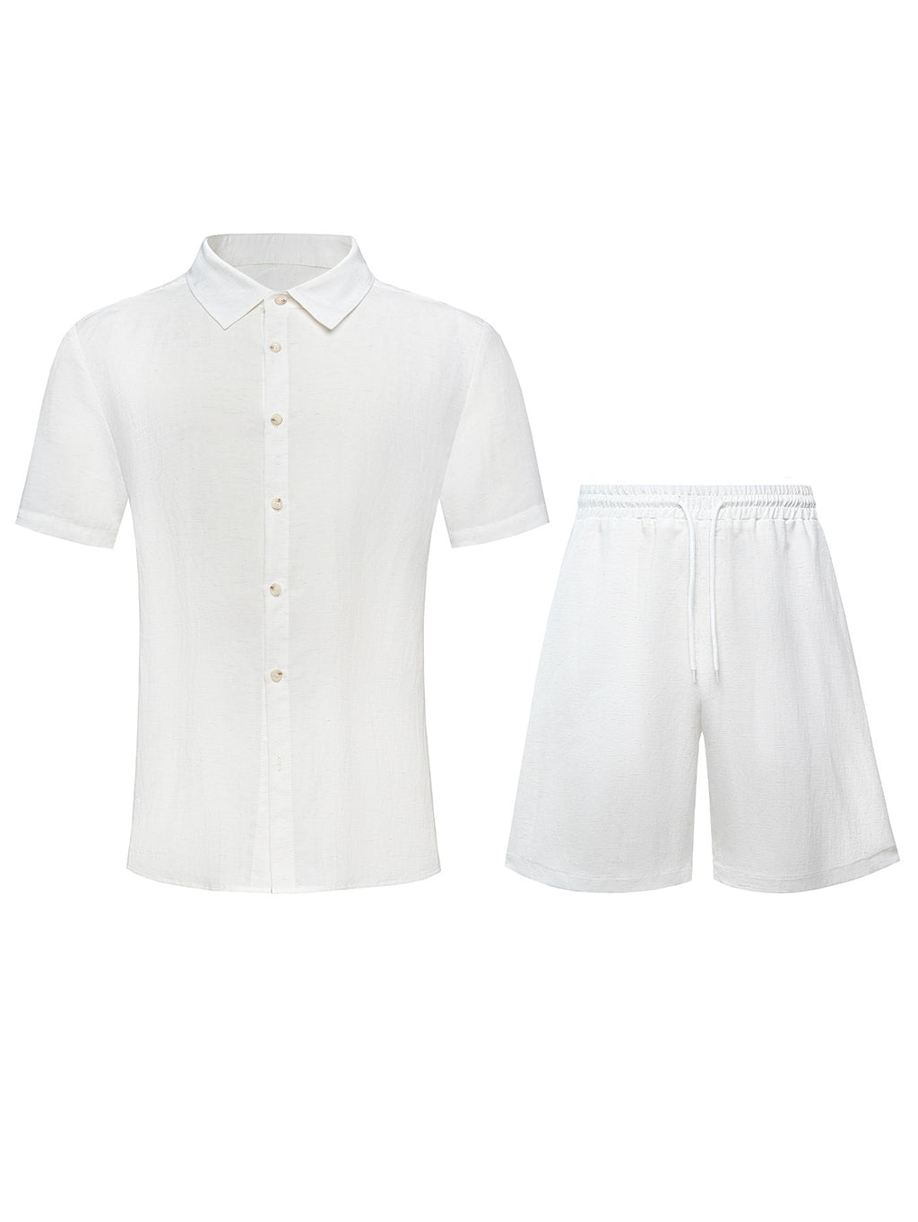 Conjunto de camisa y pantalón corto informal para hombre