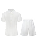 Conjunto de camisa y pantalón corto informal para hombre