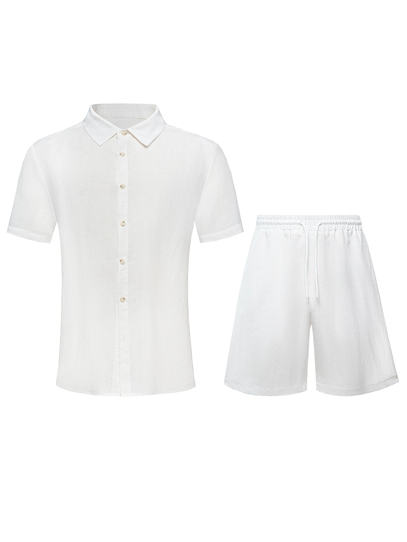 Conjunto de camisa y pantalón corto informal para hombre