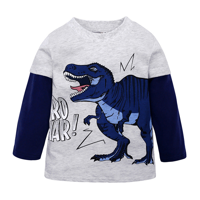 Toddler Boy Clothes Cotton Shirt Long Sleeve T-Shirt for Kids