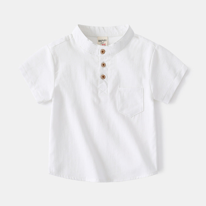 Camisa de Manga Corta para Niños — Moda Infantil Verano