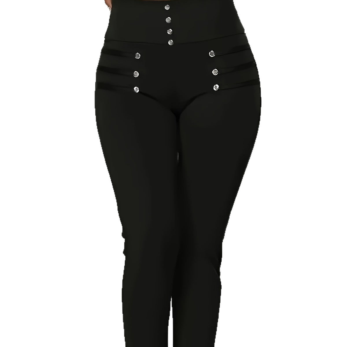 High-waisted Slim-fit Trousers Women's European And American Style