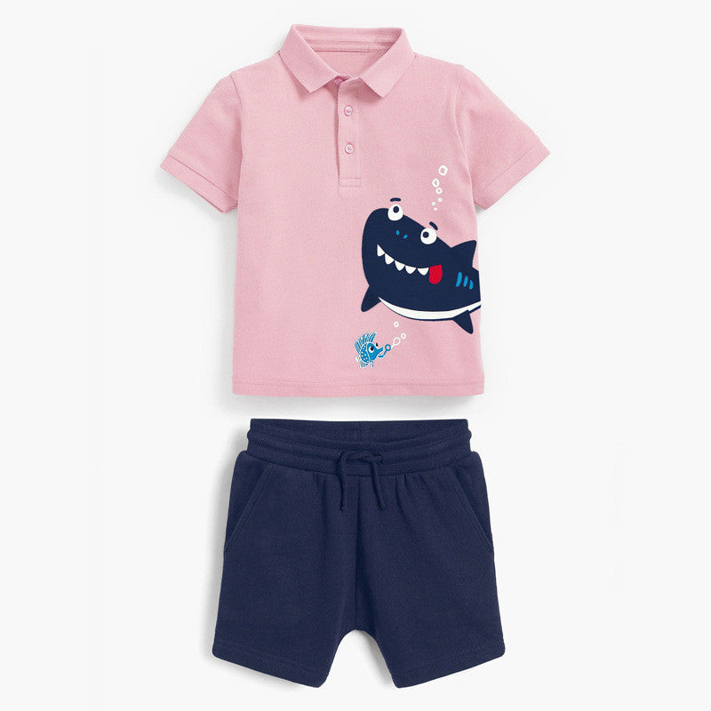 Traje Infantil de Manga Corta con Solapa para Niños — Elegante Eventos