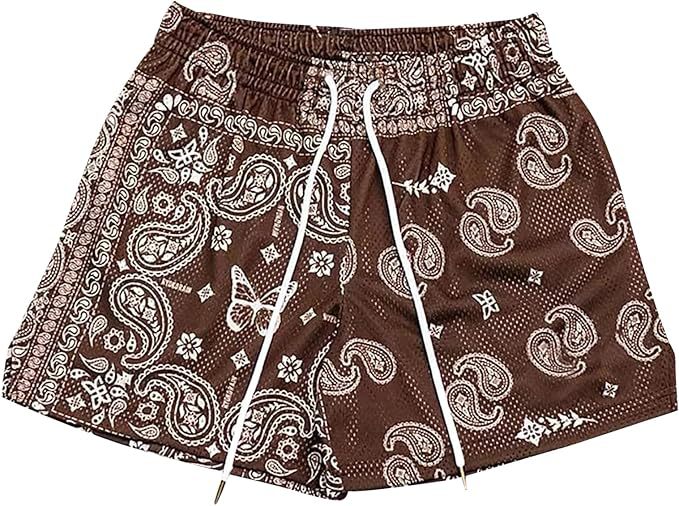 Pantalones cortos deportivos transpirables de malla para hombre