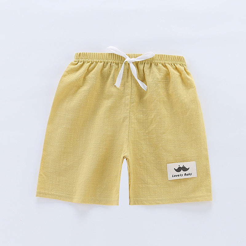 Pantalones Cortos de Algodón Fino para Niños — Suaves, Frescos y Versátiles