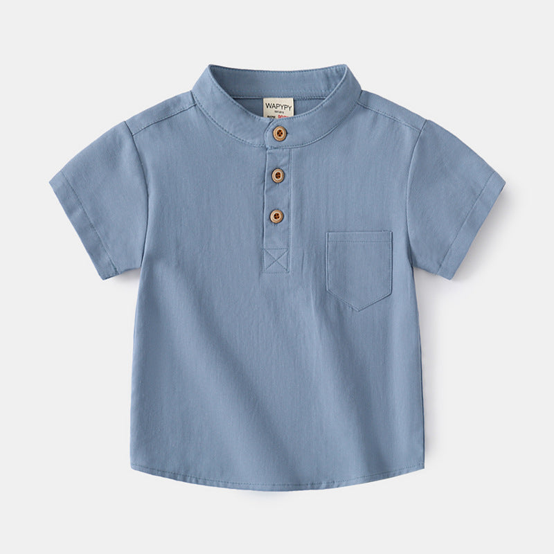 Camisa de Manga Corta para Niños — Moda Infantil Verano