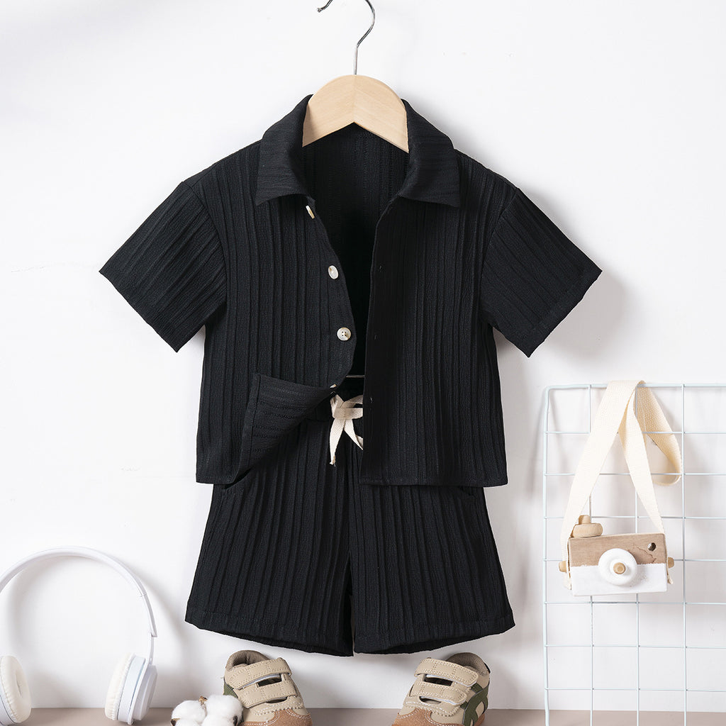 Conjunto de Moda para Niño: Camisa y Pantalón Dos Piezas — Estilo y Comodidad