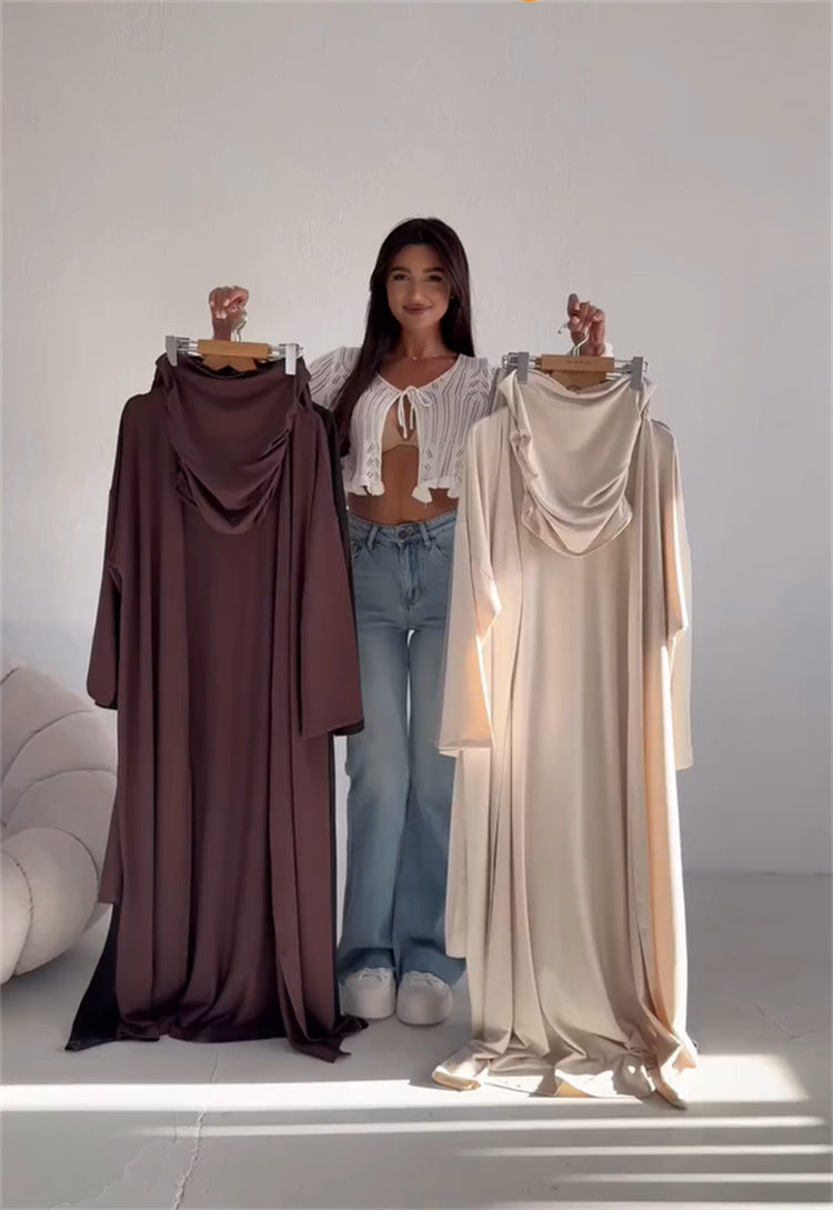 Conjunto Tres Piezas Mujer Chaleco Cárdigan y Pantalón Ancho — Casual