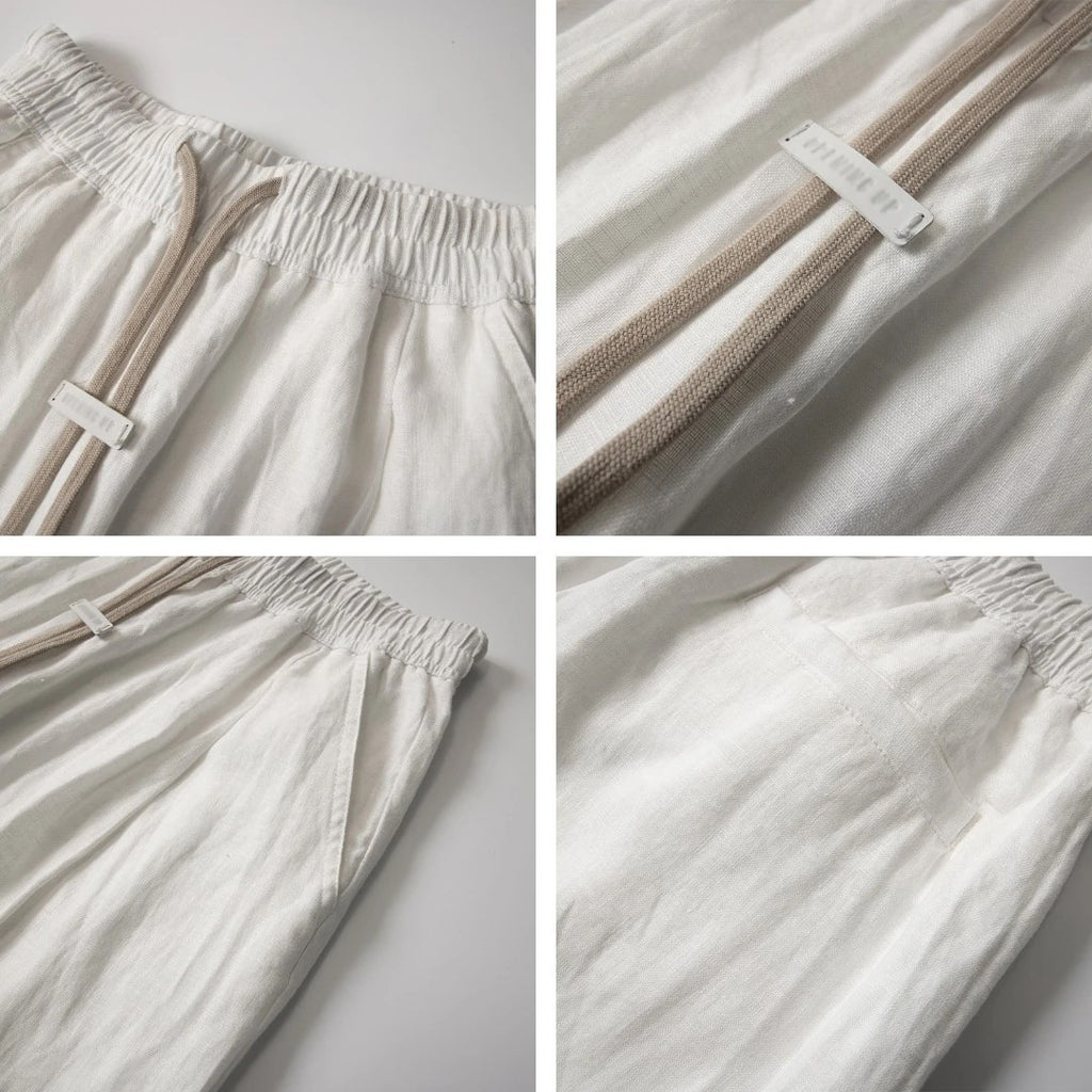 Pantalones casuales de pierna ancha de color liso, versátiles ya la moda.