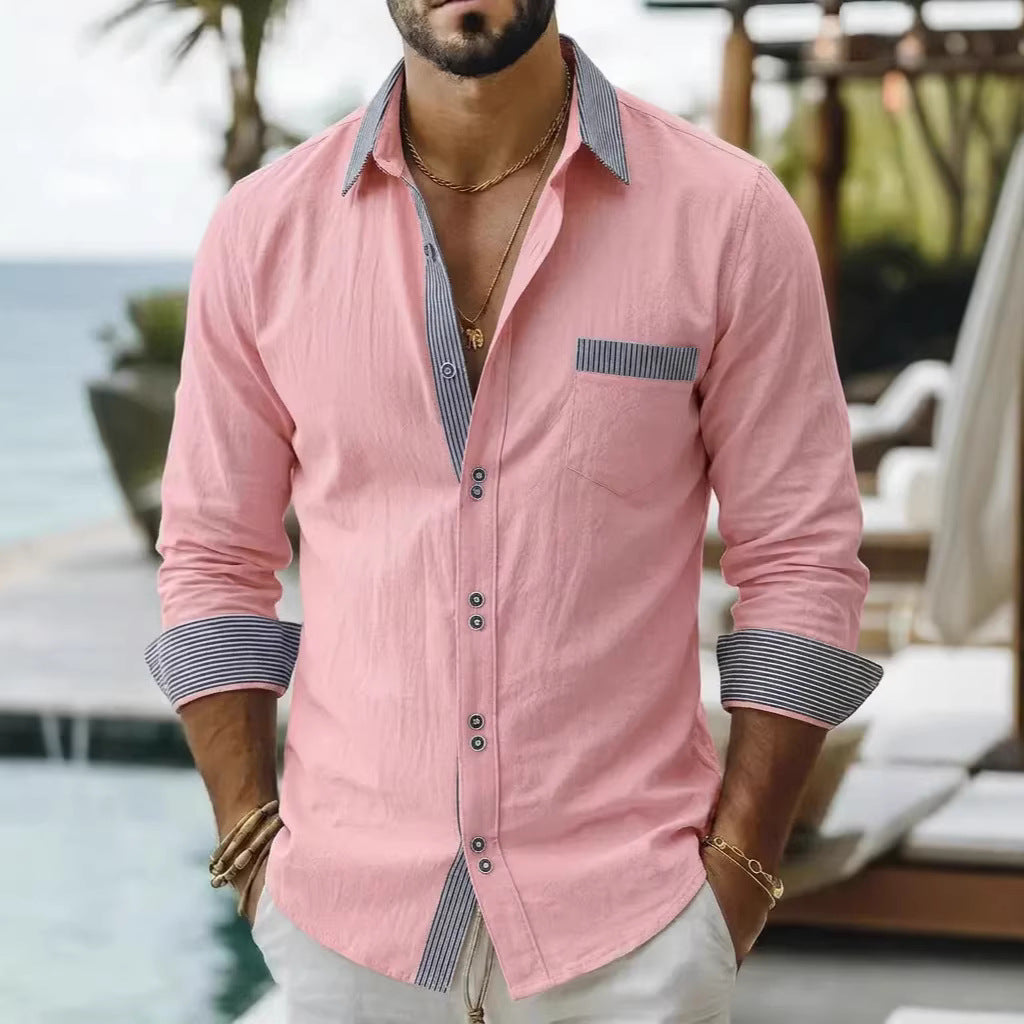 Camisa de Manga Larga Informal para Hombre