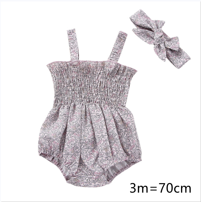Pelele para Bebé Niña con Diadema