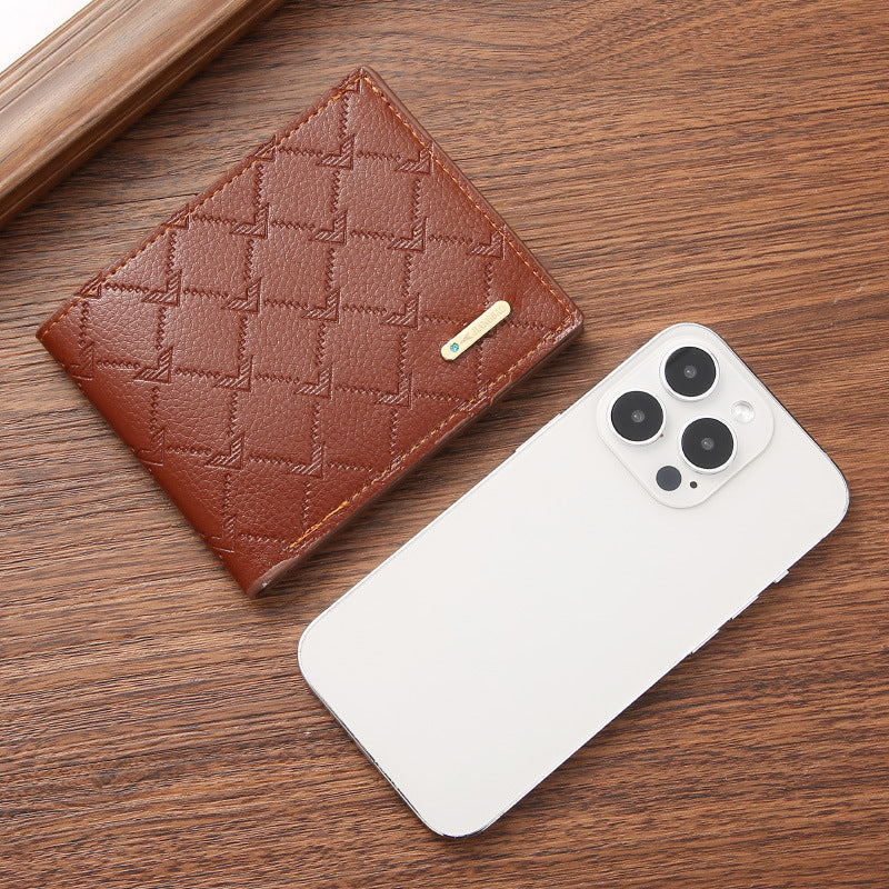 Cartera corta para hombre con tarjetero