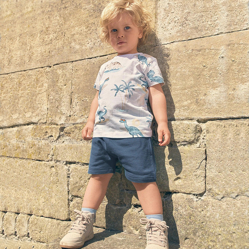 Conjunto de Camiseta y Pantalón Corto para Niño — Fresco y Cómodo