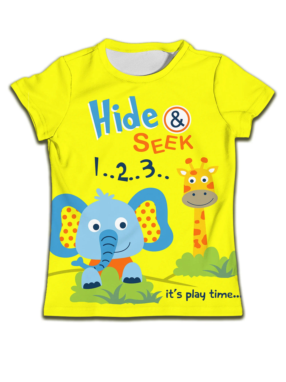 Camiseta Infantil con Estampado de Dibujo — Algodón Niños