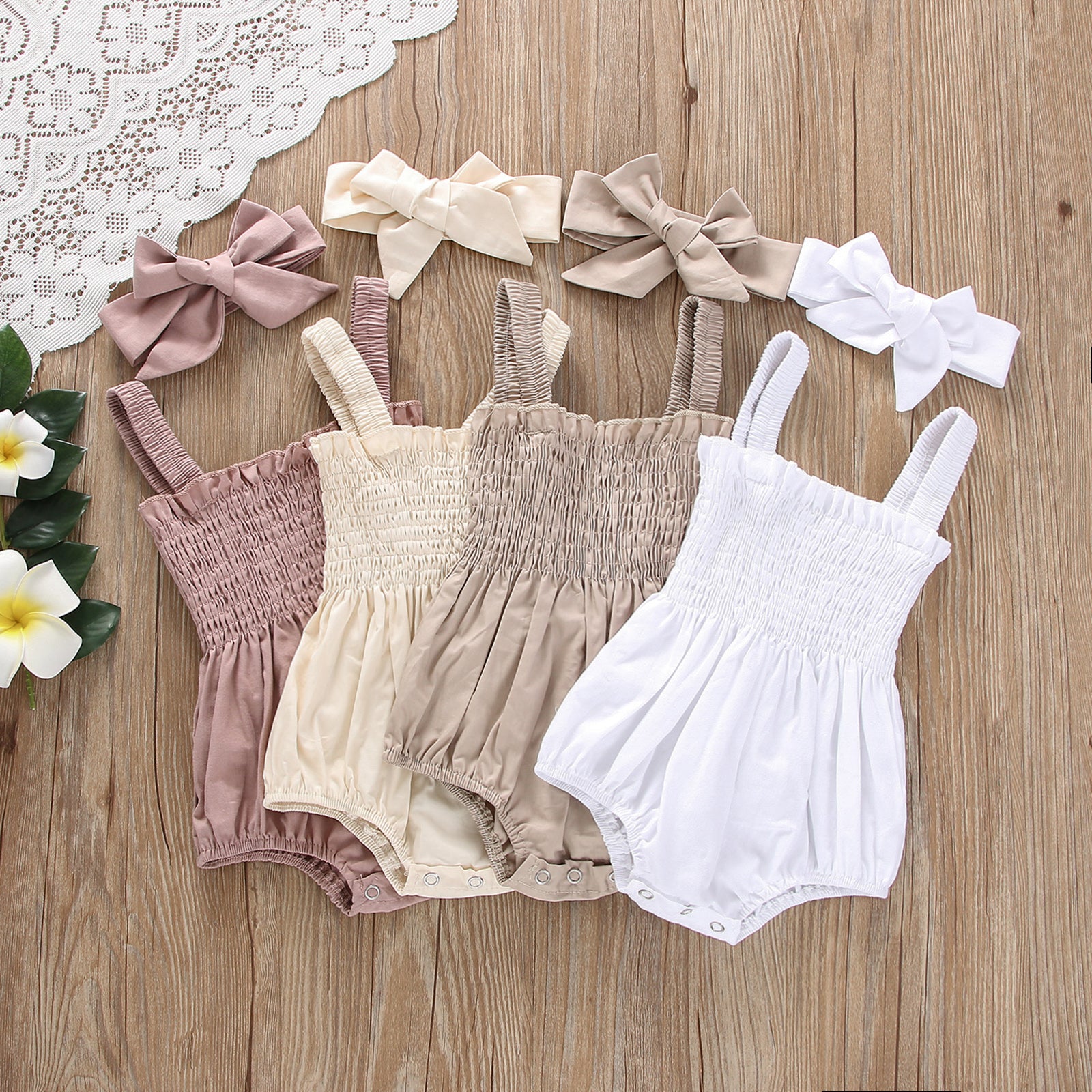Conjunto Verano Mono para Bebé Niña 3-18 Meses
