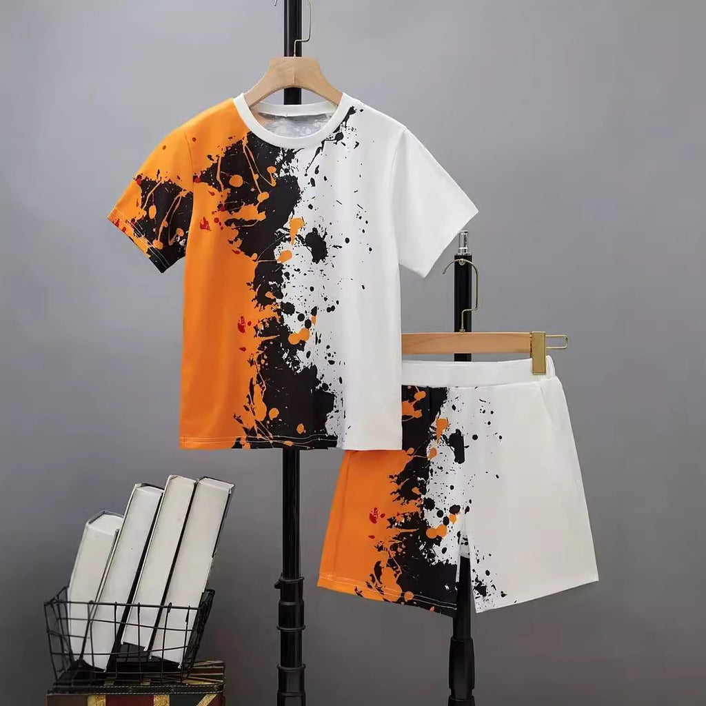 Conjunto Informal de Dos Piezas para Niño: Camiseta y Pantalón Corto