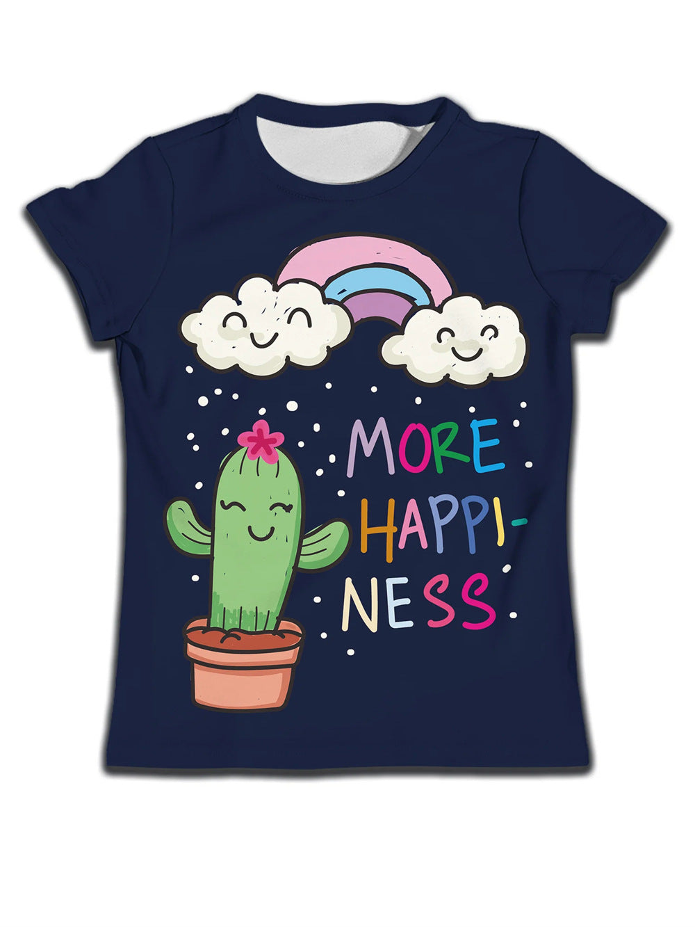Camiseta Infantil con Estampado de Dibujo — Algodón Niños