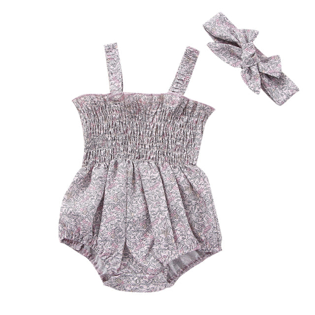 Pelele para Bebé Niña con Diadema