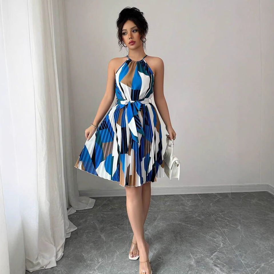 Vestido Colorido de Seda para Mujer