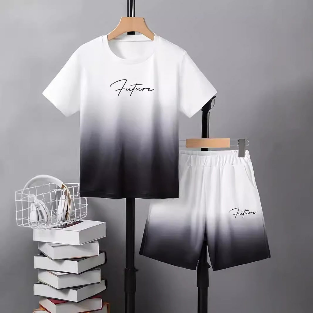 Conjunto Informal de Dos Piezas para Niño: Camiseta y Pantalón Corto