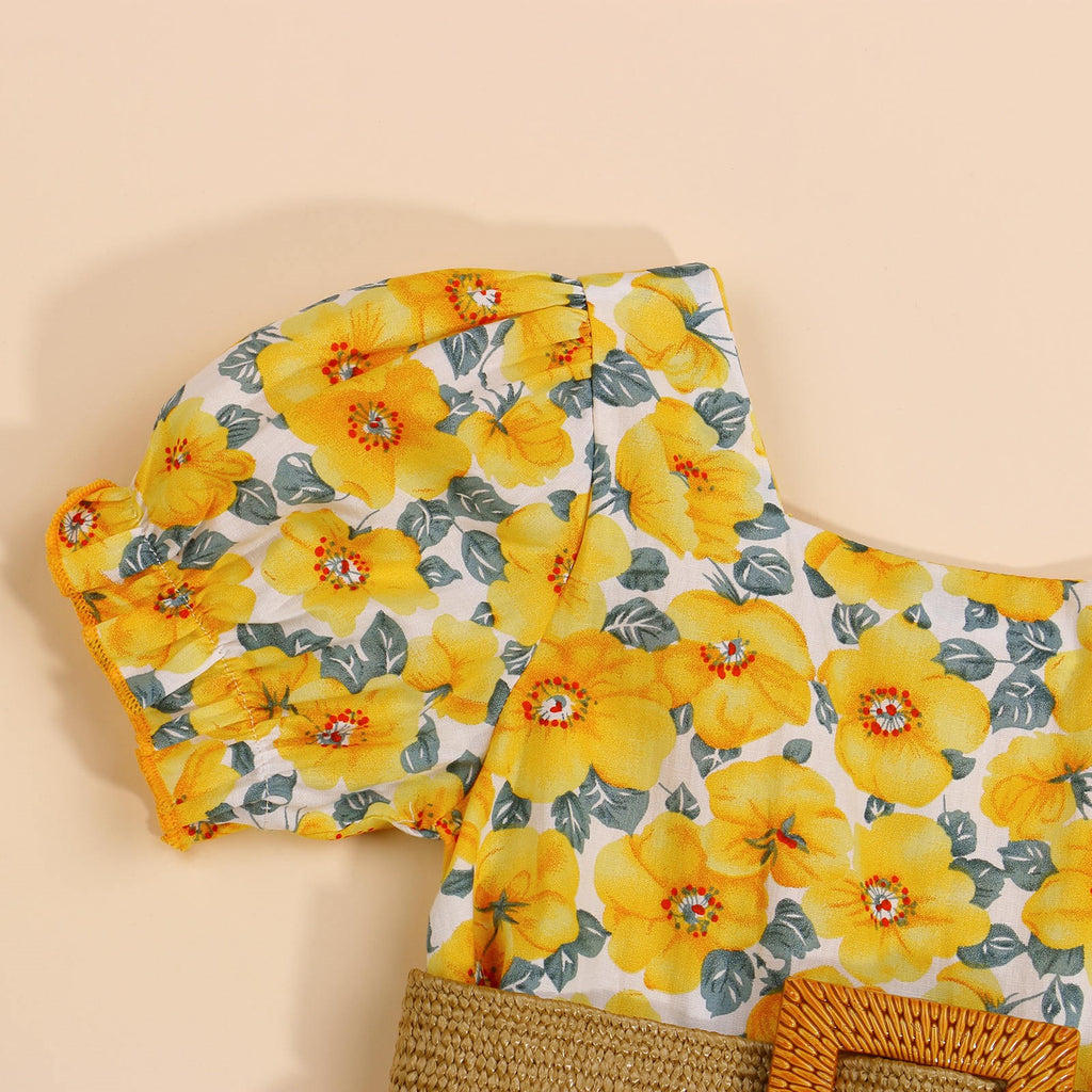 Vestido de Flores para Niña 3 Meses a 14 Años
