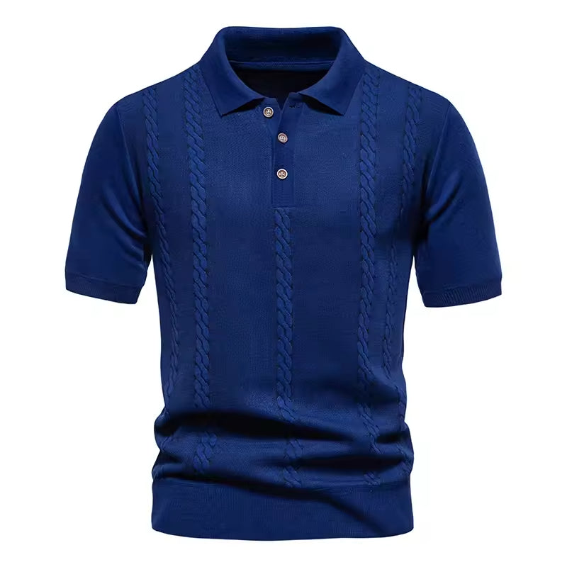 Camiseta de manga corta para hombre, talla grande y color liso