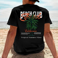Camiseta de hombre con estampado de club de playa.
