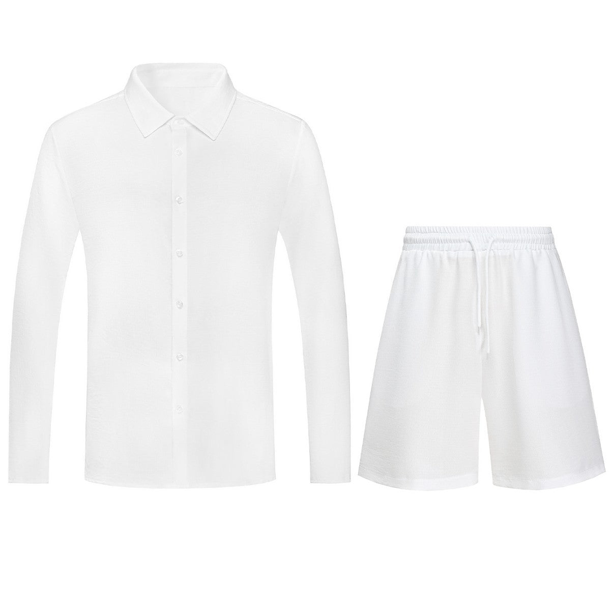 Conjunto de camisa y pantalón corto informal para hombre